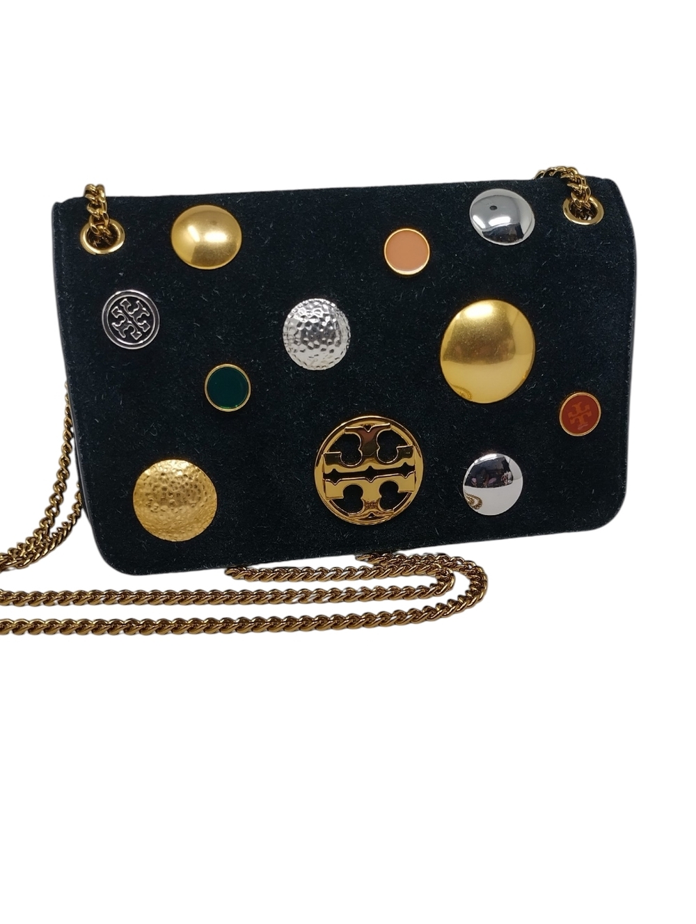 Tory Burch  Chelsea Studded Convertible Evening Chain Shoulder Bag